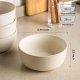 Stoneware Cereal Bowls Set of 4, 26oz Soup Bowls Set for Cereal Soup Snacks, Modern Kitchen bowls for Meal, Dishwasher &Microwave Safe, Matte Ivory